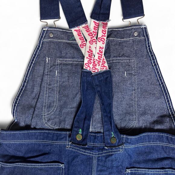 Pointer Brand Vintage 80s USA Denim Workwear Low Back Overalls Jeans 40 - Picture 5 of 7